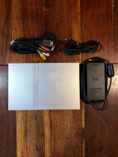 Sony playstation slim silver - sony,